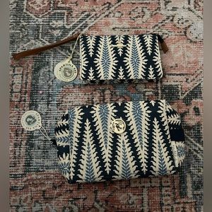 Spartina Emmy wristlet and lighthouse cosmetic case